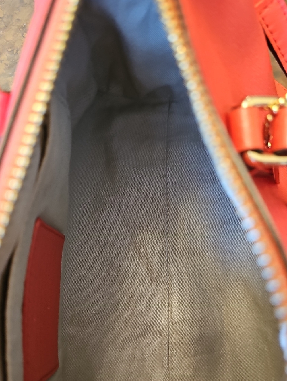 Coach Red Leather Crossbody Satchel - Picture 10 of 11